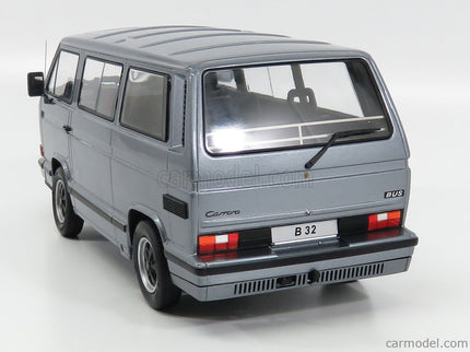 Volkswagen T3 Porsche B32 Minibus 1984 1:18 KK Scale sivá metalická