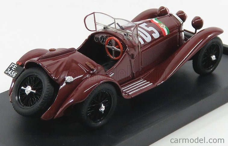 ALFA ROMEO 2300 Spider N°105 Mille Miglia 1932 T.Nuvolari - G.B.Guidotti 1:43 Brumm bordó