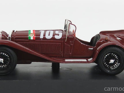ALFA ROMEO 2300 Spider N°105 Mille Miglia 1932 T.Nuvolari - G.B.Guidotti 1:43 Brumm bordó
