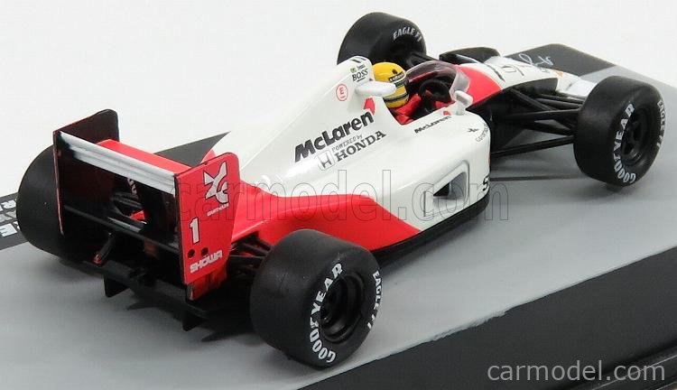 Mclaren F1 MP4/6 N°1 German GP Ayrton Senna 1991 Majster Sveta 1:43 Edicola biela červená
