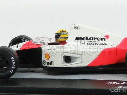 Mclaren F1 MP4/4 N°12 Majster Sveta San Marino GP Ayrton Senna 1988 1:43 Edicola biela červená