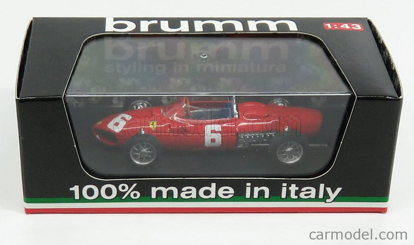 Ferrari F1 156 N°6 Italy GP 1961 R.Ginther 1:43 Brumm červená