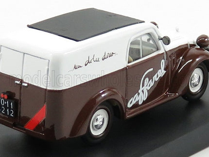 FIAT | 500B VAN PUBBLICITARIO CAFFAREL CIOCCOLATO 1950 | BROWN WHITE