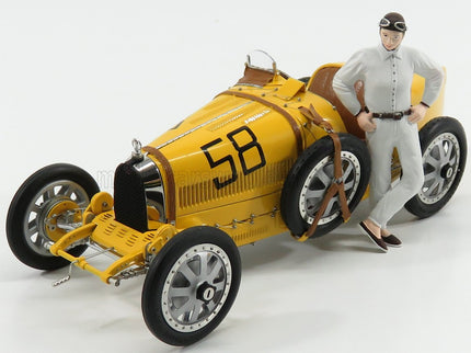 BUGATTI | T35 N 58 WITH DRIVER FIGURE 1924 | YELLOW