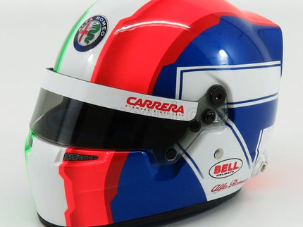 Bell Helmet F1 Helma C38 Ferrari Team Alfa Romeo N°99 Sezóna 2019 Antonio Giovinazzi 1:2 Mini Helmet červená biela zelená