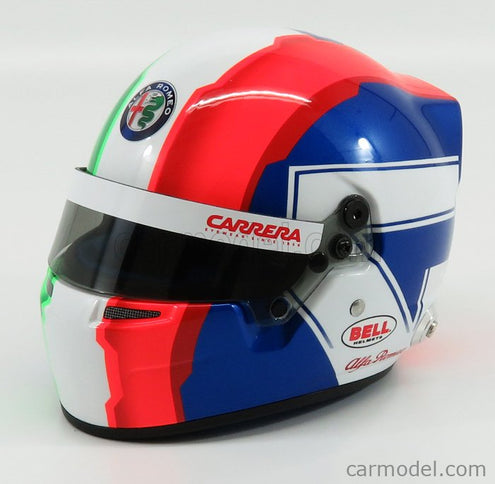 Bell Helmet F1 Helma C38 Ferrari Team Alfa Romeo N°99 Sezóna 2019 Antonio Giovinazzi 1:2 Mini Helmet červená biela zelená