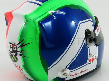 Bell Helmet F1 Helma C38 Ferrari Team Alfa Romeo N°99 Sezóna 2019 Antonio Giovinazzi 1:2 Mini Helmet červená biela zelená