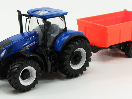 NEW HOLLAND | T7.315 TRACTOR + TIPPING TRAILER | BLUE RED