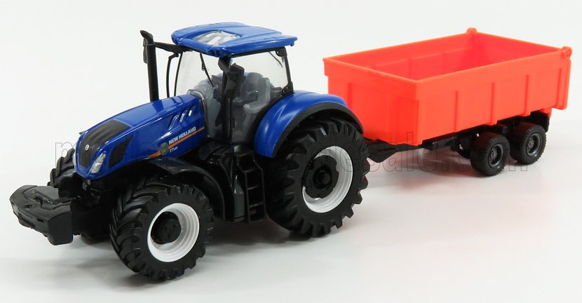 NEW HOLLAND | T7.315 TRACTOR + TIPPING TRAILER | BLUE RED