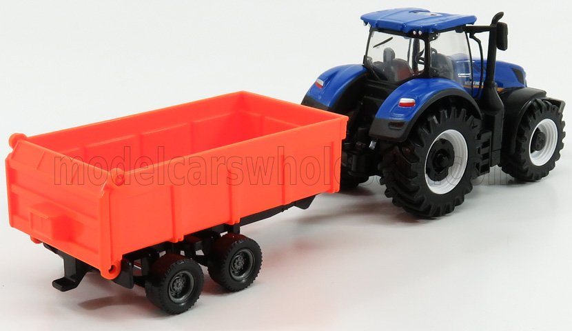NEW HOLLAND | T7.315 TRACTOR + TIPPING TRAILER | BLUE RED