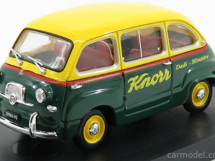 Fiat 600 Multipla Veicolo Commerciale Brodo Knorr 1956 1:43 Brumm žltá modrá