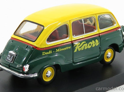 Fiat 600 Multipla Veicolo Commerciale Brodo Knorr 1956 1:43 Brumm žltá modrá