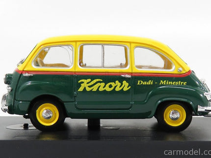 Fiat 600 Multipla Veicolo Commerciale Brodo Knorr 1956 1:43 Brumm žltá modrá