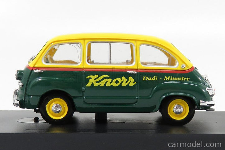 Fiat 600 Multipla Veicolo Commerciale Brodo Knorr 1956 1:43 Brumm žltá modrá