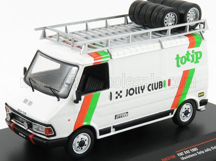 FIAT | 242 VAN FIAT TEAM TOTIP JOLLY CLUB ASSISTANCE RALLY 1985 - LANCIA 037 | WHITE GREEN ORANGE