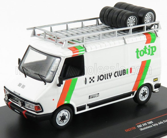 FIAT | 242 VAN FIAT TEAM TOTIP JOLLY CLUB ASSISTANCE RALLY 1985 - LANCIA 037 | WHITE GREEN ORANGE