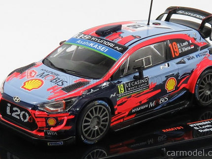 Hyundai i20 WRC Coupe N°19 Rally Montecarlo 2019 S.Loeb - D.Elena 1:43 IXO Models 2 Tone modrá červená