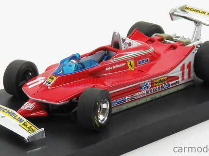 Ferrari F1 312T4 N°11 Majster Sveta Víťaz Monza Italy GP 1979 Jody Scheckter 1:43 Brumm červená