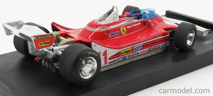 Ferrari F1 312T4 N°11 Majster Sveta Víťaz Monza Italy GP 1979 Jody Scheckter 1:43 Brumm červená