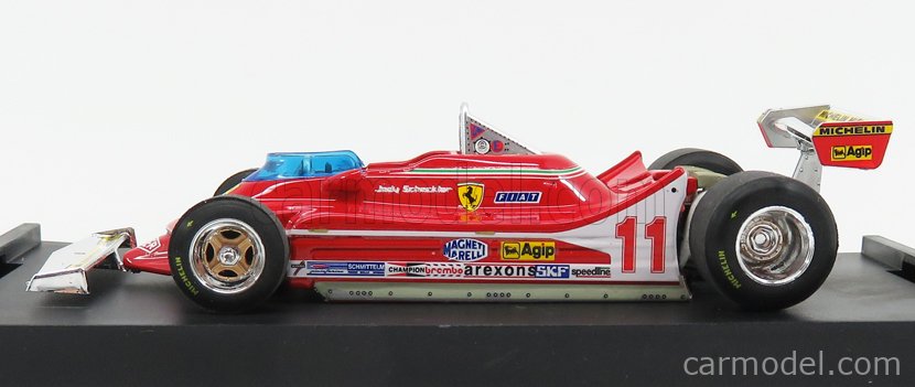 Ferrari F1 312T4 N°11 Majster Sveta Víťaz Monza Italy GP 1979 Jody Scheckter 1:43 Brumm červená