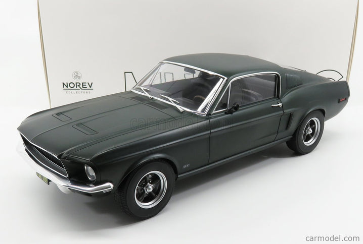Ford Mustang Fastback Coupe 1968 1:12 Norev saténová zelená metalická
