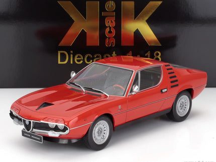 ALFA ROMEO Montreal 1970 - Black Interior 1:18 KK Scale Alfa červená