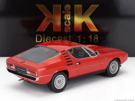 ALFA ROMEO Montreal 1970 - Black Interior 1:18 KK Scale Alfa červená
