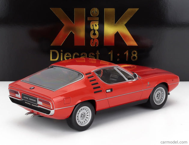 ALFA ROMEO Montreal 1970 - Black Interior 1:18 KK Scale Alfa červená