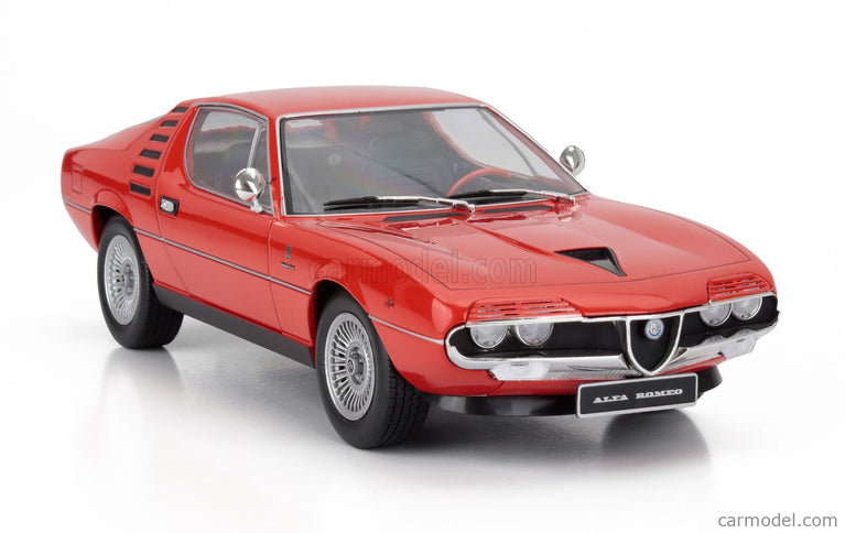 ALFA ROMEO Montreal 1970 - Black Interior 1:18 KK Scale Alfa červená