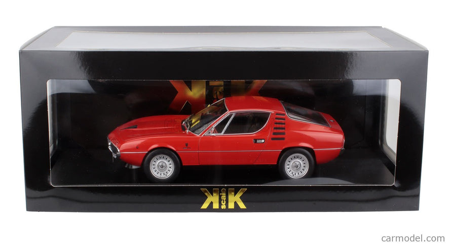 ALFA ROMEO Montreal 1970 - Black Interior 1:18 KK Scale Alfa červená