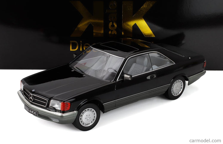 Mercedes Benz S-Class 560SEC (C126) Coupe 1985 1:18 KK Scale čierna