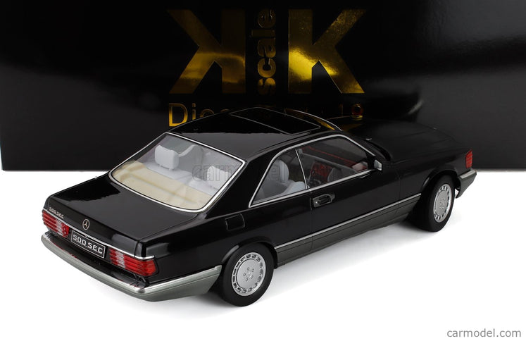 Mercedes Benz S-Class 560SEC (C126) Coupe 1985 1:18 KK Scale čierna