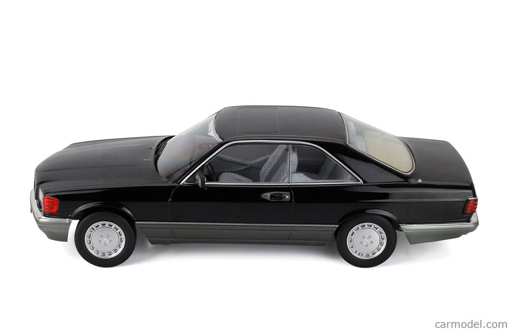 Mercedes Benz S-Class 560SEC (C126) Coupe 1985 1:18 KK Scale čierna