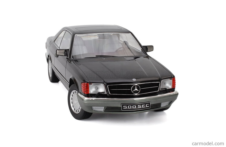Mercedes Benz S-Class 560SEC (C126) Coupe 1985 1:18 KK Scale čierna