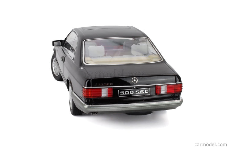 Mercedes Benz S-Class 560SEC (C126) Coupe 1985 1:18 KK Scale čierna