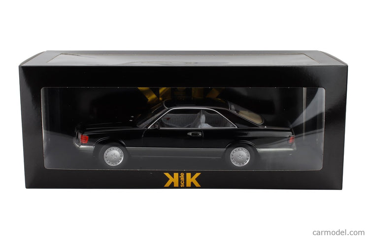 Mercedes Benz S-Class 560SEC (C126) Coupe 1985 1:18 KK Scale čierna