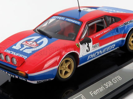 FERRARI | 308 GTB Gr.4 (night version) N 3 RALLY MONTECARLO 1982 JEAN CLAUDE ANDRUET - MICHELE PETIT BICHE | RED BLUE