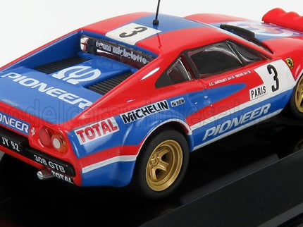 FERRARI | 308 GTB Gr.4 (night version) N 3 RALLY MONTECARLO 1982 JEAN CLAUDE ANDRUET - MICHELE PETIT BICHE | RED BLUE