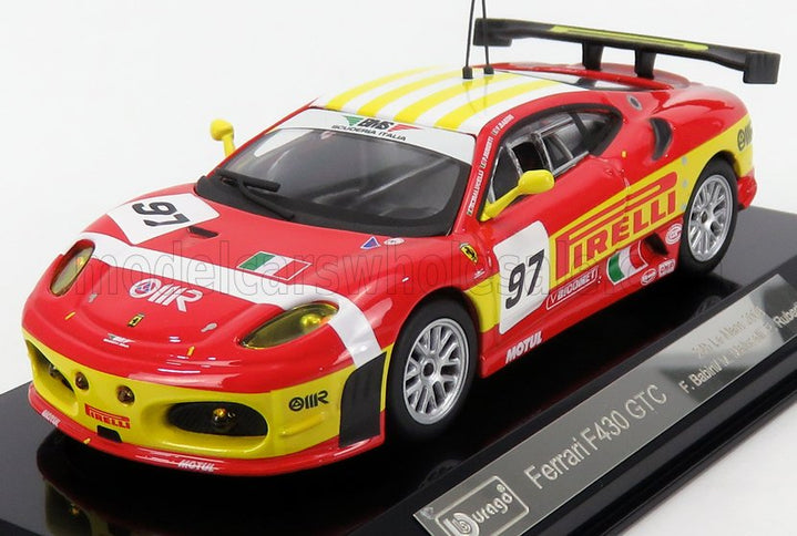 FERRARI | F430GT 4.0L V8 TEAM BMS SCUDERIA ITALIA N 97 2nd LMGT2 CLASS 24h LE MANS 2008 MATTEO MALUCELLI - PAOLO RUBERTI - FABIO BABINI | RED YELLOW
