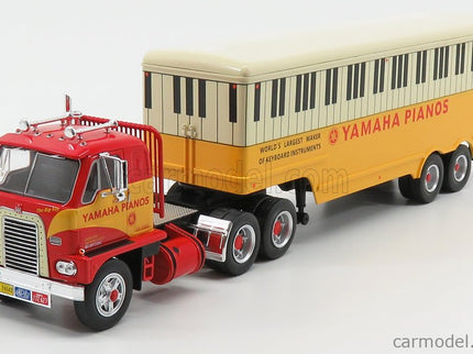 International DCOF-405 Nákladiak 3-ASSI Yamaha Pianos 1959 1:43 IXO Models červená žltá biela