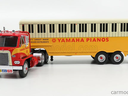 International DCOF-405 Nákladiak 3-ASSI Yamaha Pianos 1959 1:43 IXO Models červená žltá biela