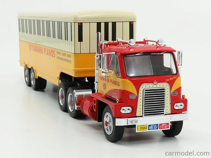 International DCOF-405 Nákladiak 3-ASSI Yamaha Pianos 1959 1:43 IXO Models červená žltá biela