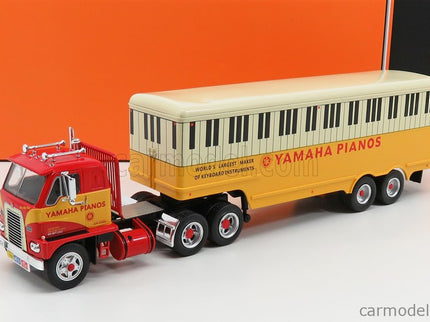 International DCOF-405 Nákladiak 3-ASSI Yamaha Pianos 1959 1:43 IXO Models červená žltá biela