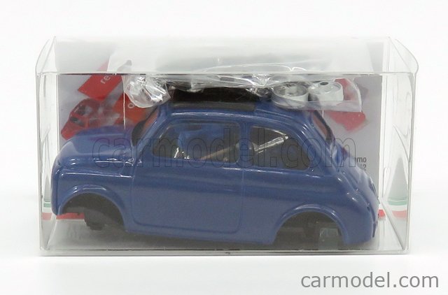 Fiat Model-Kit 500F Tetto Chiuso 1965 1:43 Brumm modrá