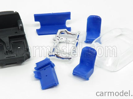 Fiat Model-Kit 500F Tetto Chiuso 1965 1:43 Brumm modrá
