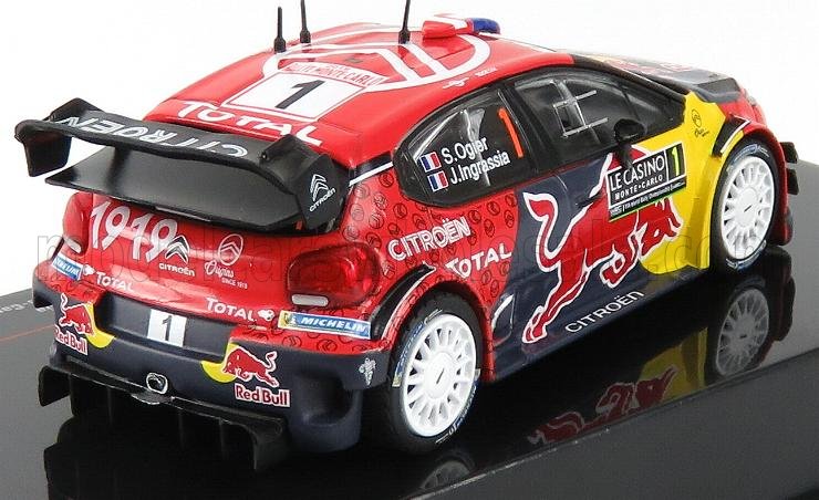 CITROEN | C3 WRC TEAM RED BULL N 1 WINNER RALLY MONTECARLO 2019 S.OGIER - J.INGRASSIA | RED YELLOW GREY