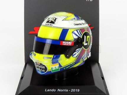 Bell Helmet F1 Helma MCL34 Team Mclaren Sezóna 2019 Lando Norris 1:5 Spark Model žltá modrá