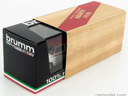 Fiat 600 750 Derivazione Abarth 1956 1:43 Brumm sivá červená