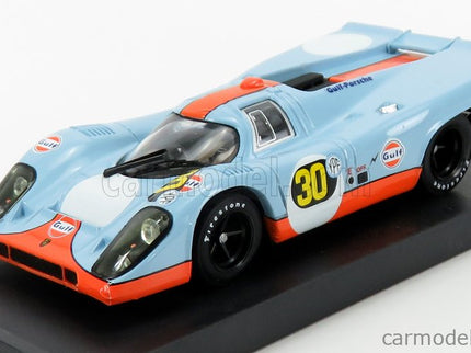Porsche 917K Scuderia Jwa Gulf N°30 Víťaz 1000Km Buenos Aires 1971 JO Siffert - Derek Bell 1:43 Brumm svetlomodrá oranžová