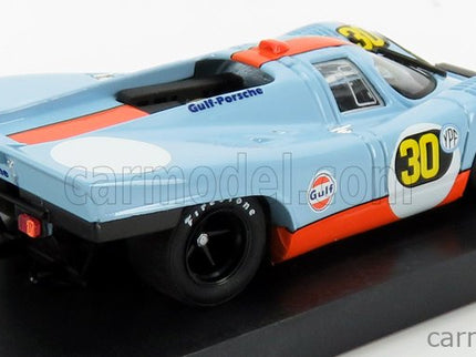 Porsche 917K Scuderia Jwa Gulf N°30 Víťaz 1000Km Buenos Aires 1971 JO Siffert - Derek Bell 1:43 Brumm svetlomodrá oranžová